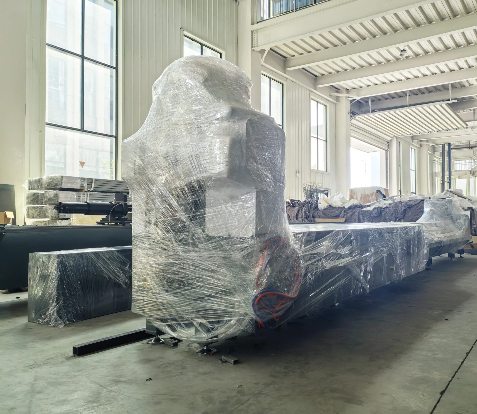 Flying and online laser marking machine on conveyor